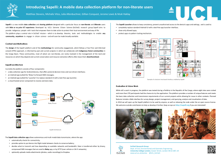 Introducing Sapelli: A mobile data collection platform for non-literate users