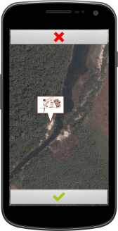 UI that allows the user to verify and confirm his choice