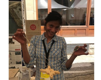 Cindy with picavet for Bloomsbury