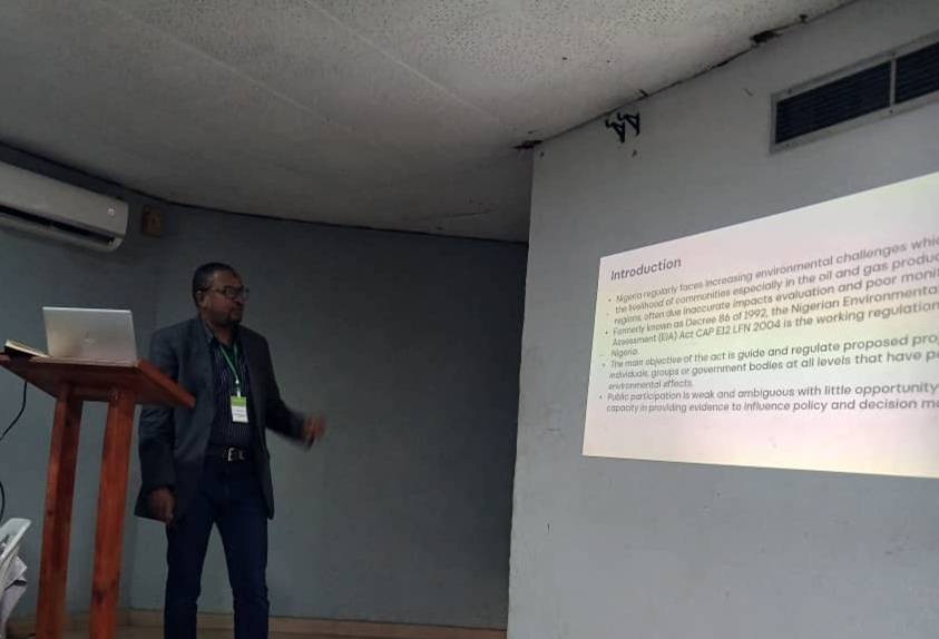 Presenting my research work at the conference